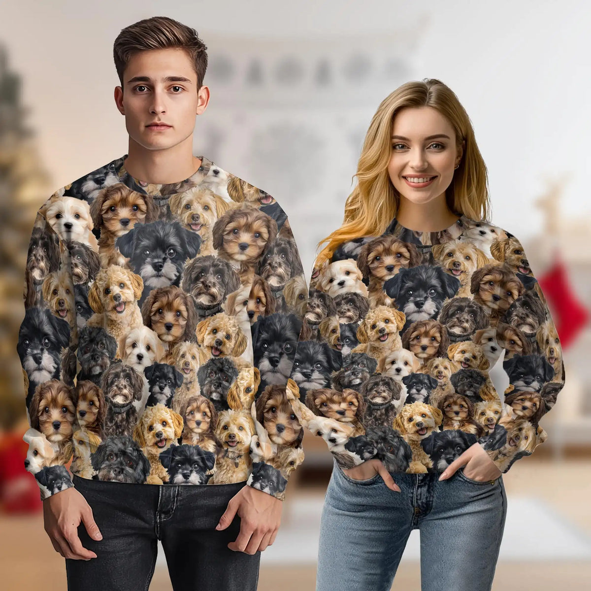 Schnoodle Awesome Sweatshirt – Colorful Graphic 3D All Over Print Design