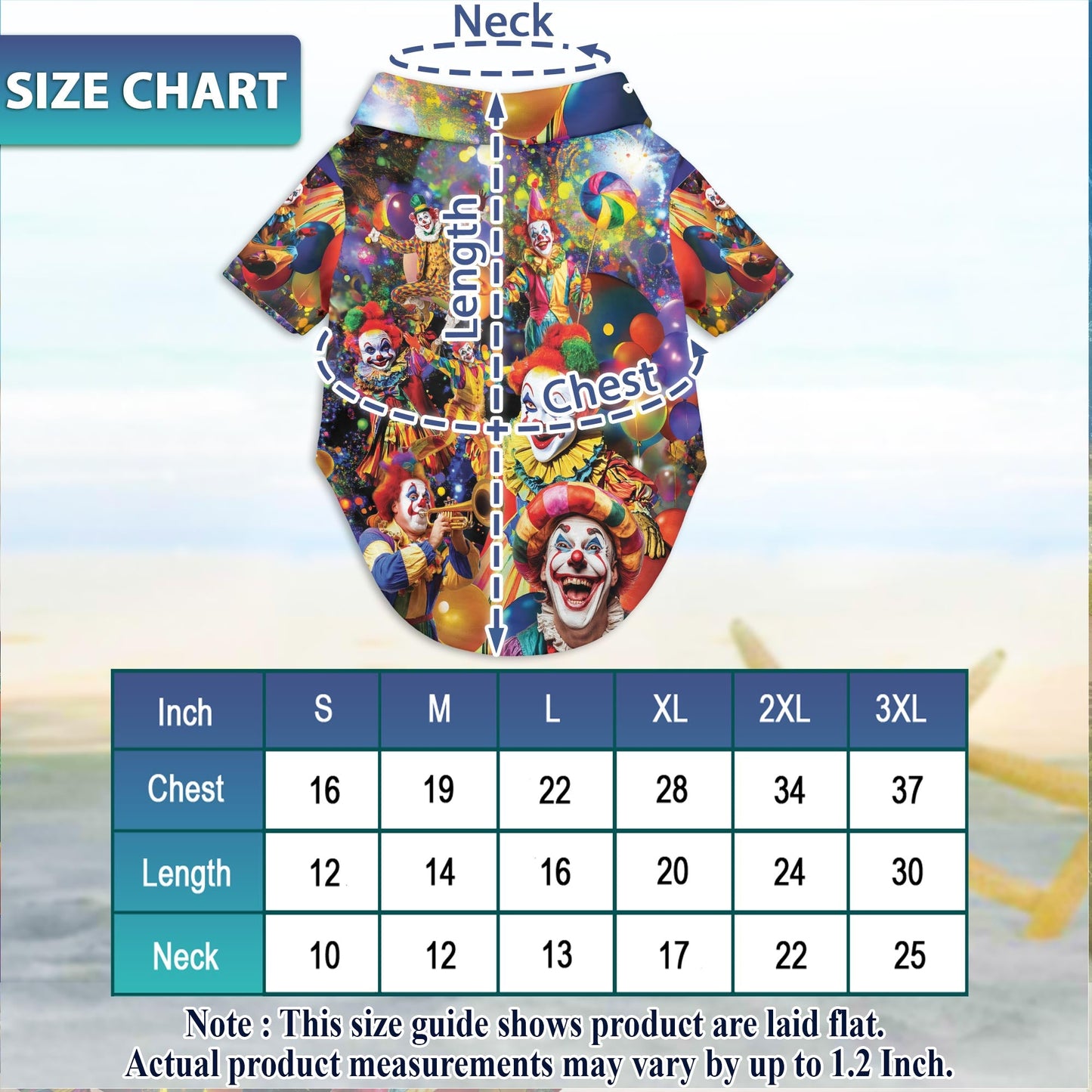 Funny  Clown Matching Dog Owner Hawaiian Shirts, Funny Pet Aloha Shirt for Beach Vacation - Azhawaiian