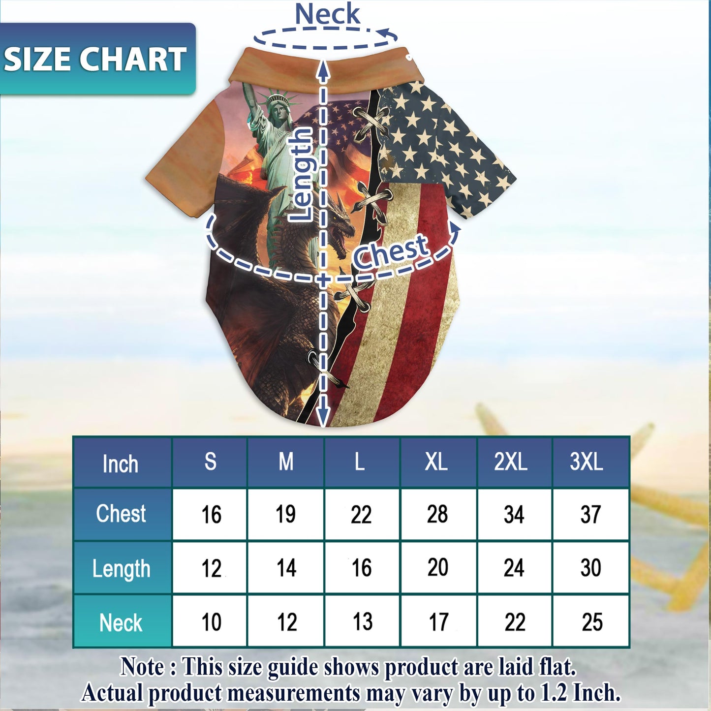 Dragon US Flag Matching Dog Owner Hawaiian Shirts, Funny Pet Aloha Shirt for Beach Vacation - Azhawaiian