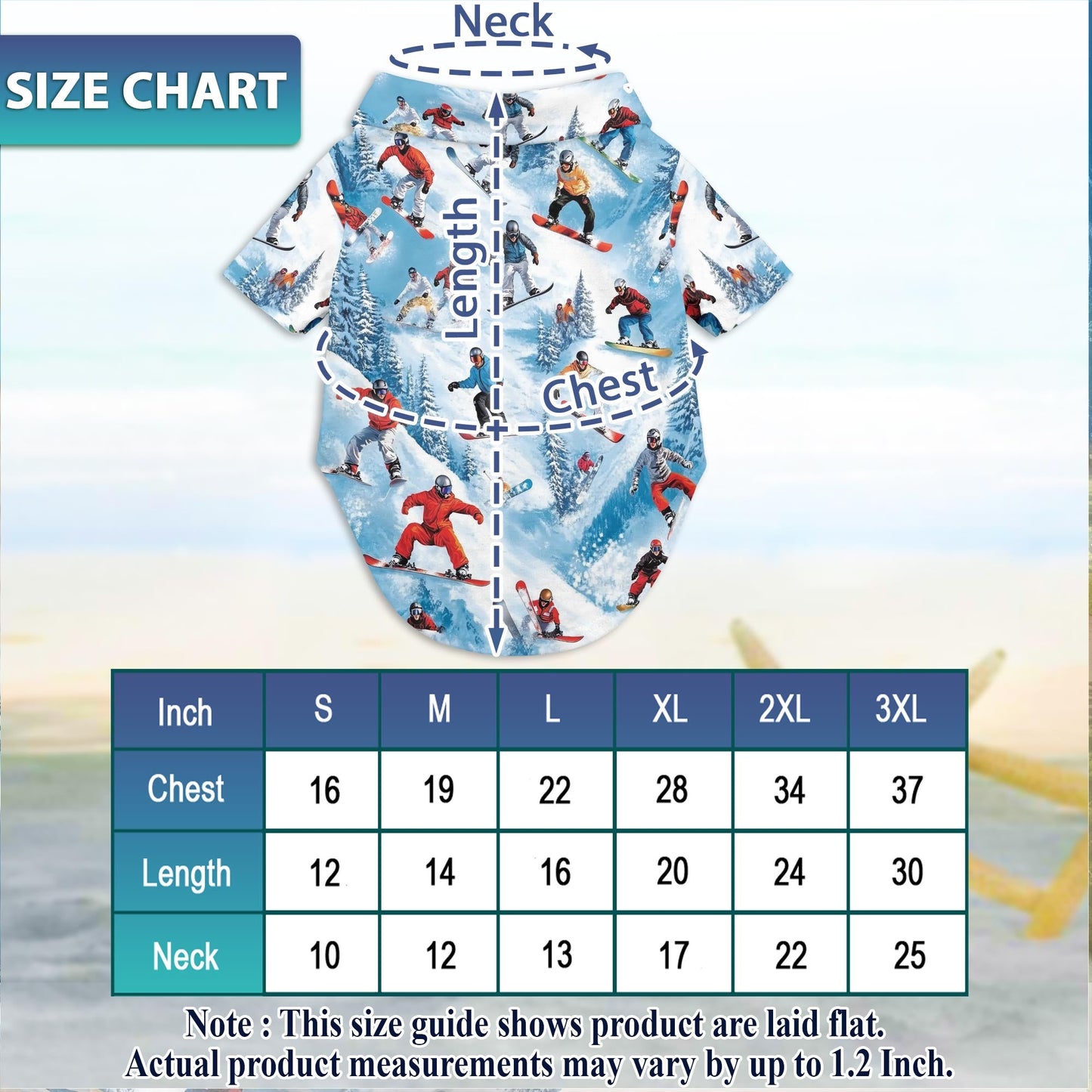 Snowboarding Skiing Matching Dog Owner Hawaiian Shirts, Funny Pet Aloha Shirt for Beach Vacation - Azhawaiian