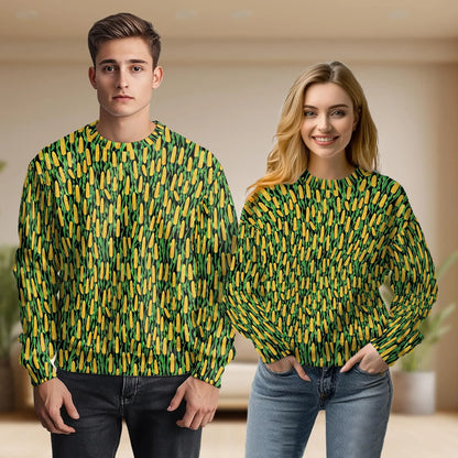 Corn Cob Sweatshirt – Colorful Graphic 3D All Over Print Design