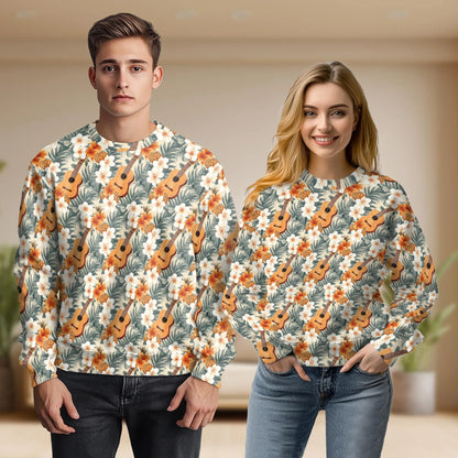 Tropical Pineapple Guitar Sweatshirt – Tropical 3D All Over Print Design
