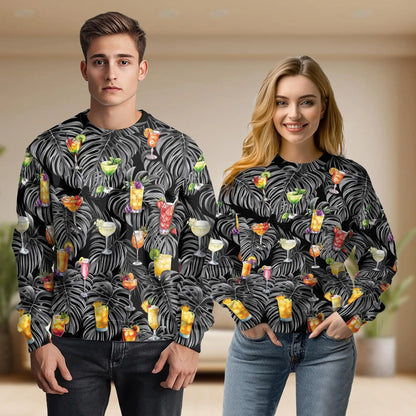 Proud Bartender Cocktails Tropical Sweatshirt – Tropical 3D All Over Print Design