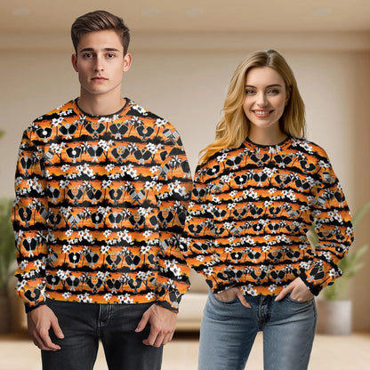 Pickleball Tropical Rhombus Pattern Sweatshirt – Tropical 3D All Over Print Design
