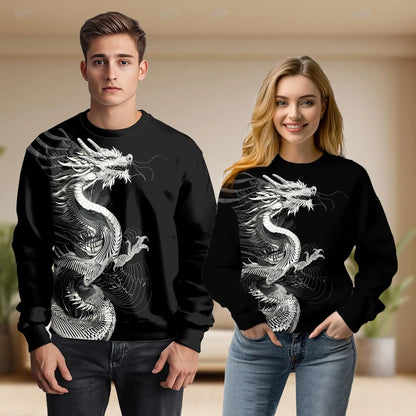 Japanese Dragon Sweatshirt – Colorful Graphic 3D All Over Print Design