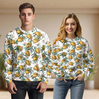Taco Tropical Vintage Sweatshirt – Tropical Vintage 3D All Over Print Design