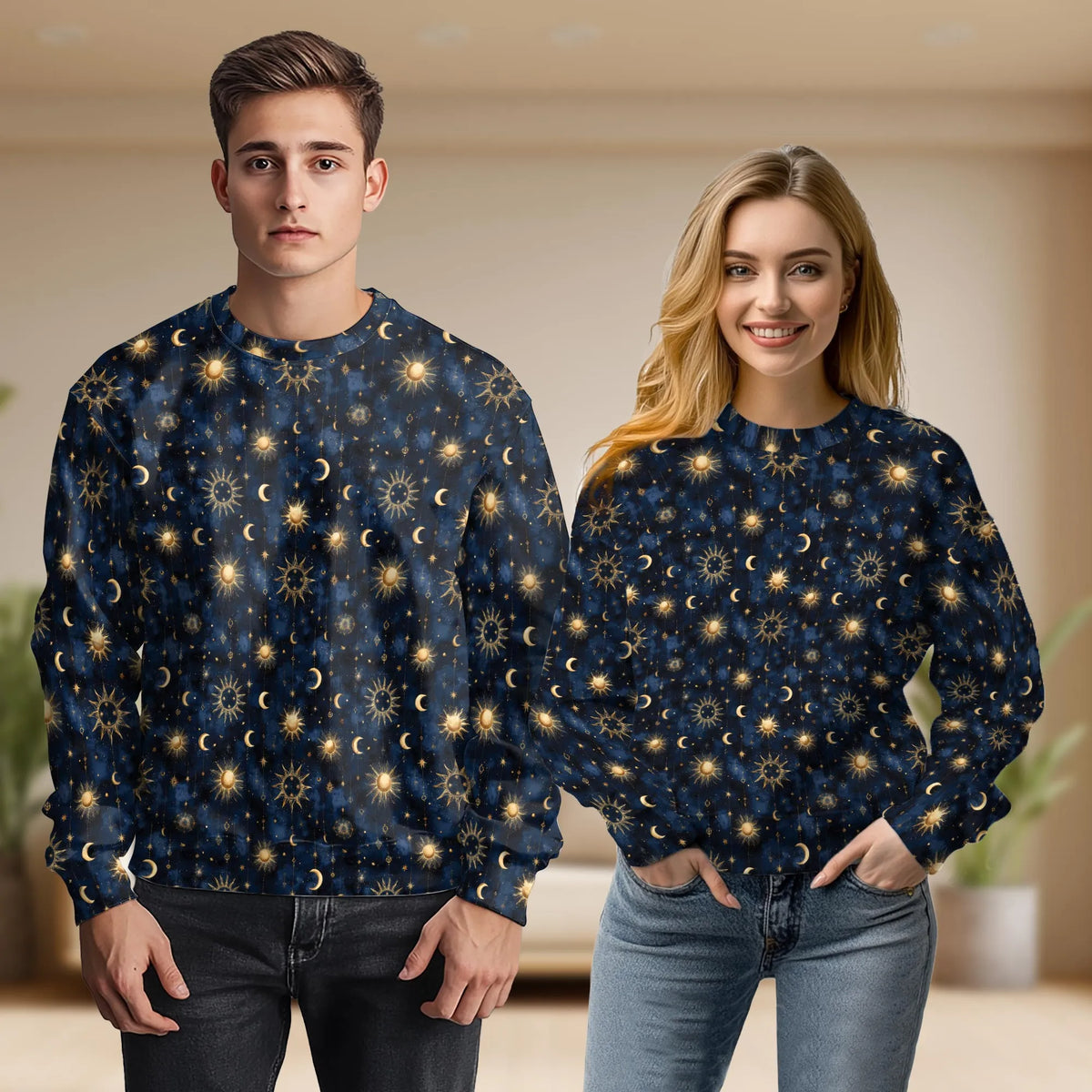 Star Sky Pattern Sweatshirt – Colorful Graphic 3D All Over Print Design