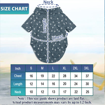 Vintage Airplane Matching Dog Owner Hawaiian Shirts, Funny Pet Aloha Shirt for Beach Vacation - Azhawaiian
