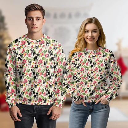 Boston Terrier Sweatshirt – Colorful Graphic 3D All Over Print Design