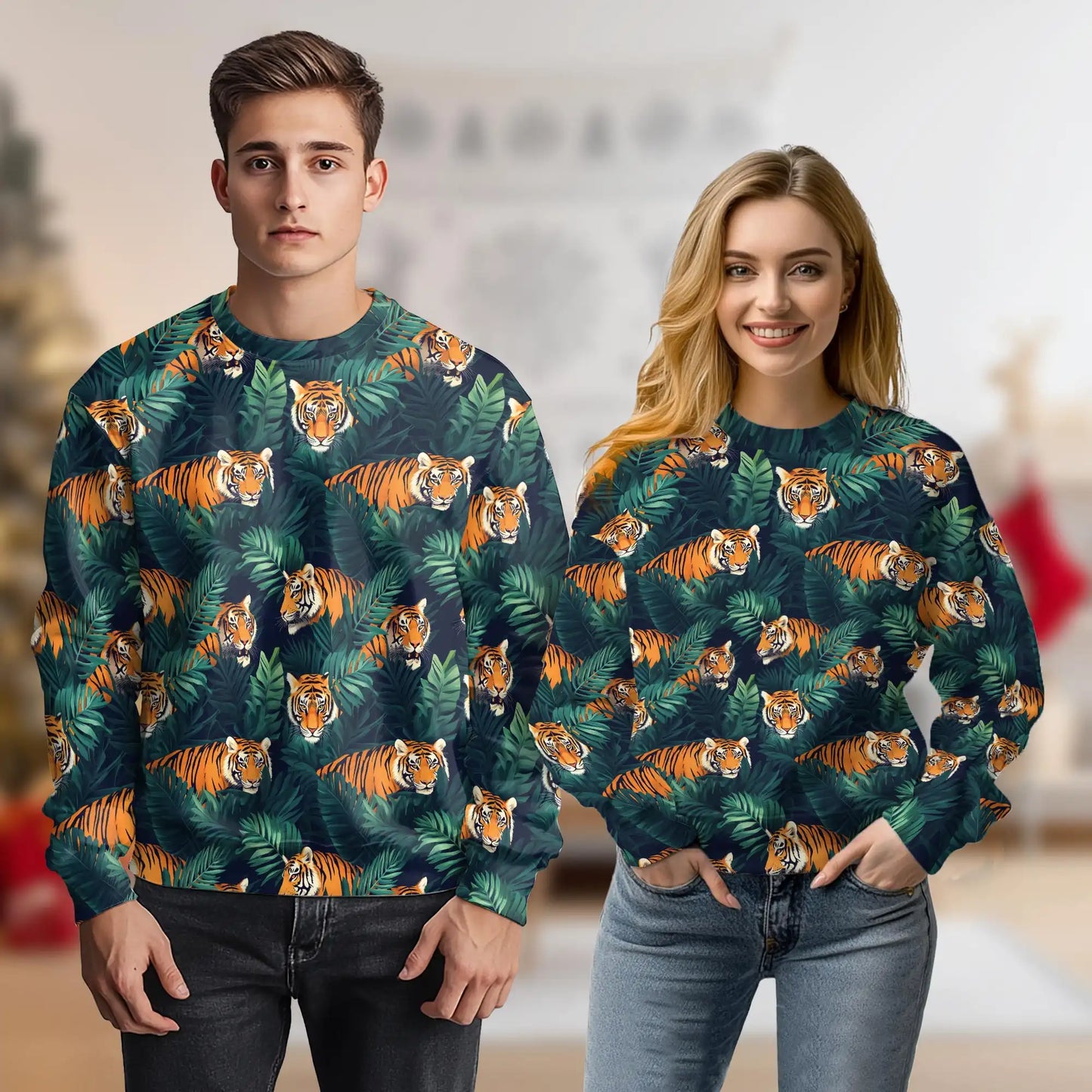 Amazing Tiger Sweatshirt – Colorful Graphic 3D All Over Print Design