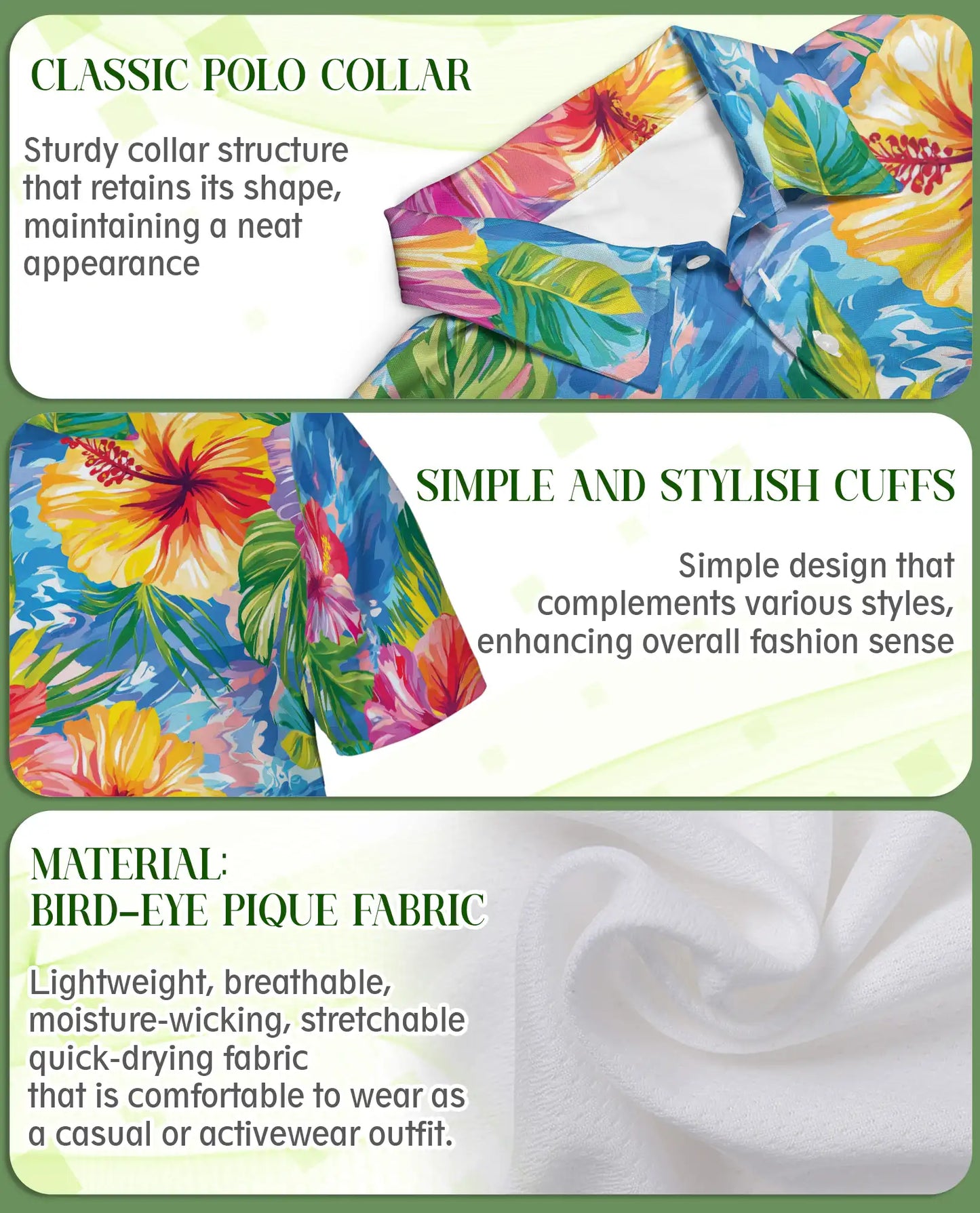 Tropical Hibiscus Floral Polo Shirt | Azhawaiian