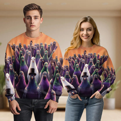 Pigeon Hunting Sweatshirt – Colorful Graphic 3D All Over Print Design
