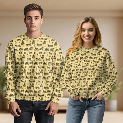 Book Pattern Sweatshirt – Colorful Graphic 3D All Over Print Design