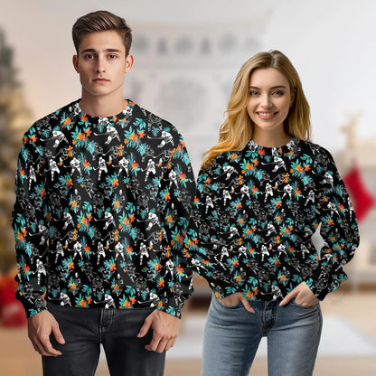 Hockey Player Sweatshirt – Tropical 3D All Over Print Design