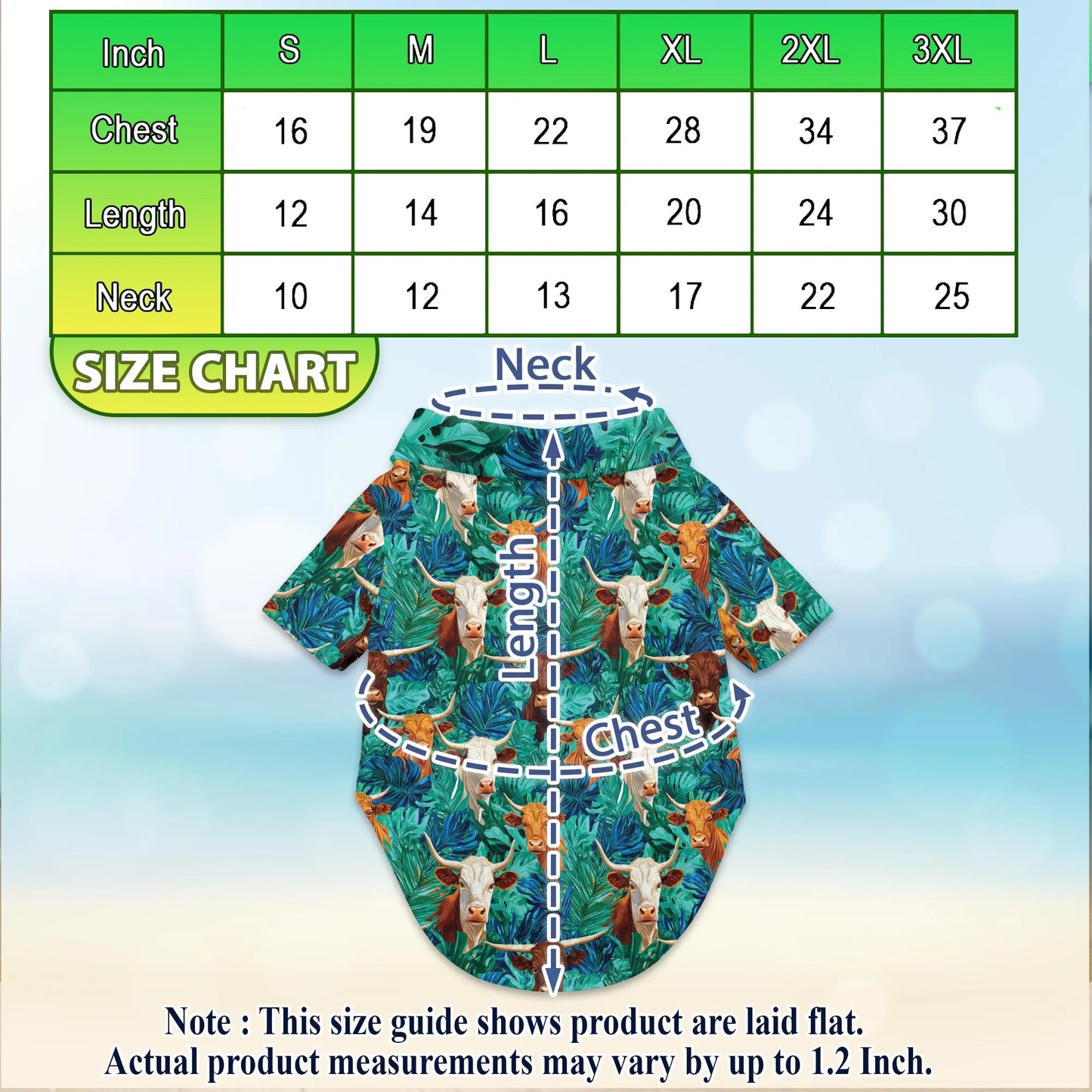 Texas Longhorn Cattle Tropical Leaf Print Matching Dog Owner Hawaiian Shirts, Funny Pet Aloha Shirt for Beach Vacation - Azhawaiian