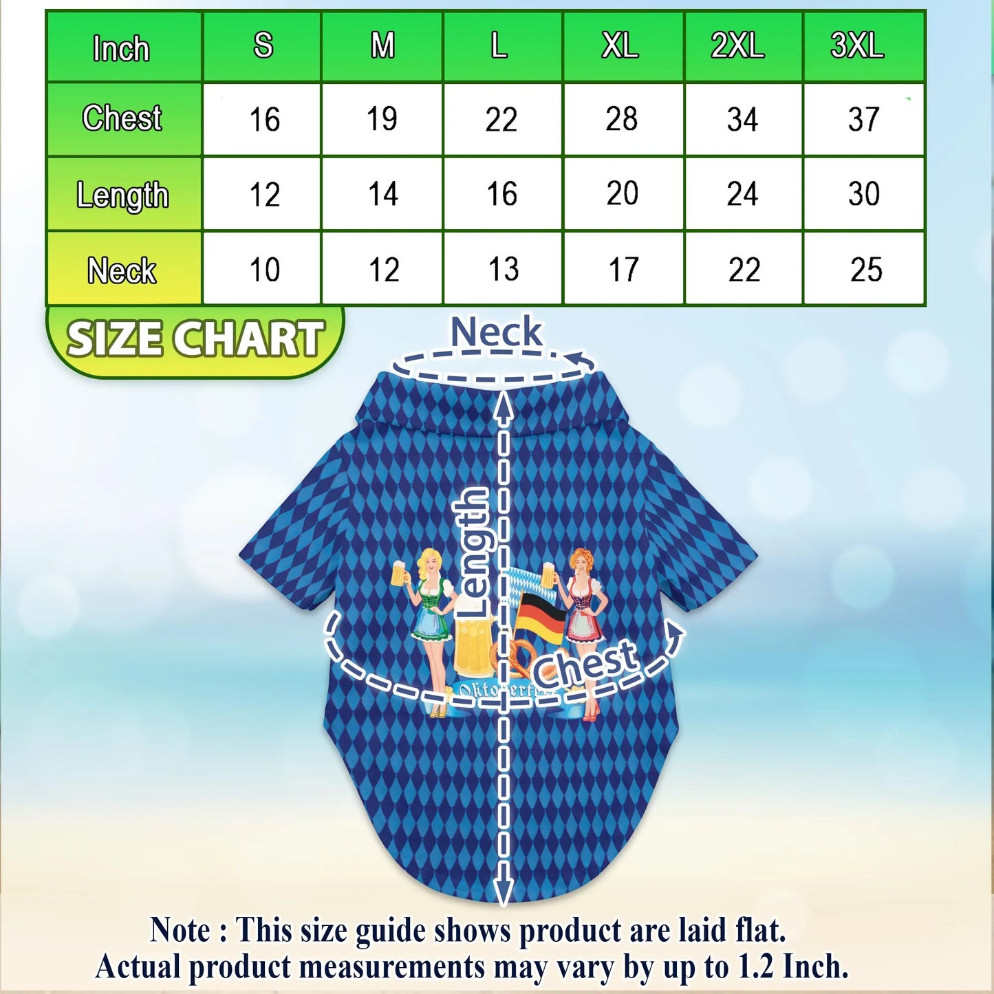 Oktoberfest Beer Celebration Print Matching Dog Owner Hawaiian Shirts, Funny Pet Aloha Shirt for Beach Vacation - Azhawaiian