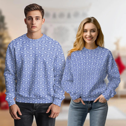 Dog Silhouette Pattern Sweatshirt – Colorful Graphic 3D All Over Print Design