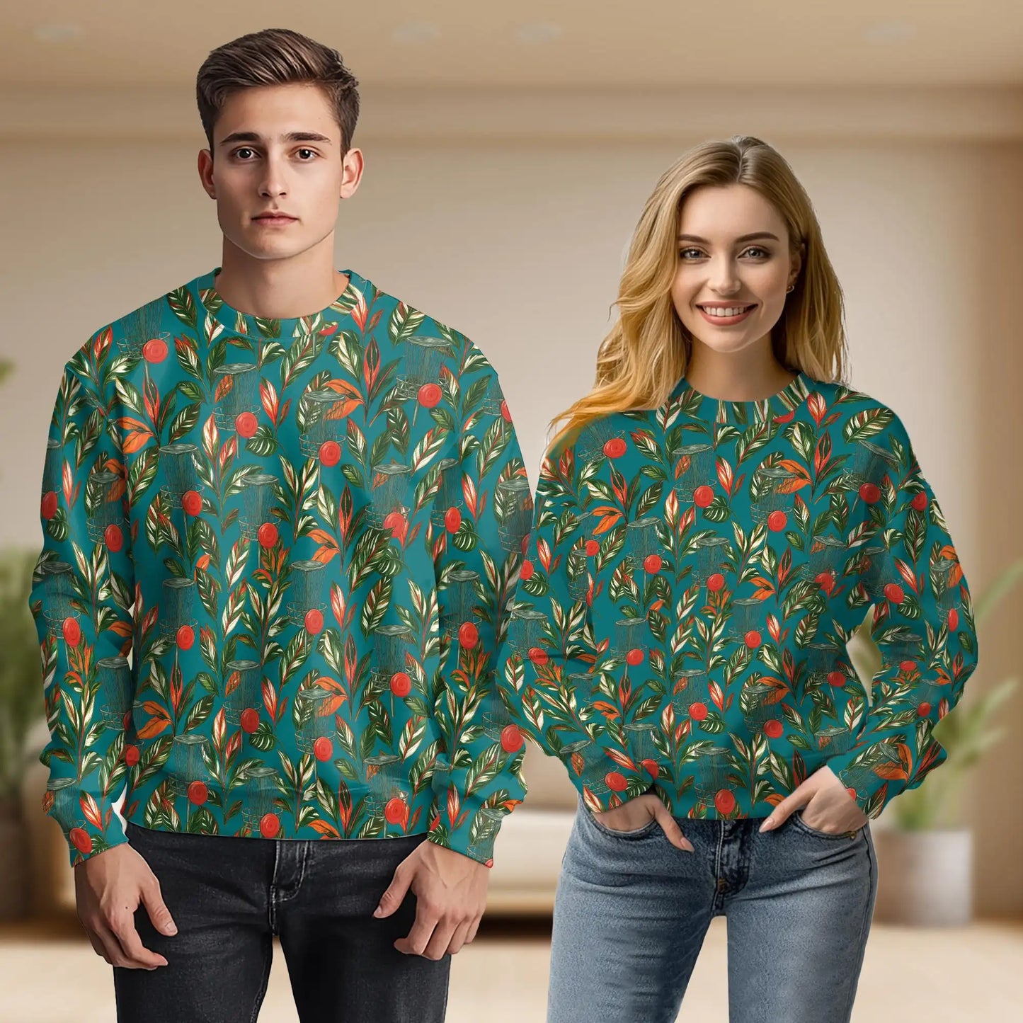 Disc Golf Sporty Sweatshirt – Colorful Graphic 3D All Over Print Design
