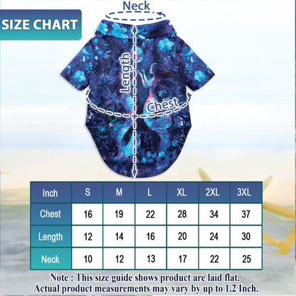 Floral Mermaid Matching Dog Owner Hawaiian Shirts, Funny Pet Aloha Shirt for Beach Vacation - Azhawaiian