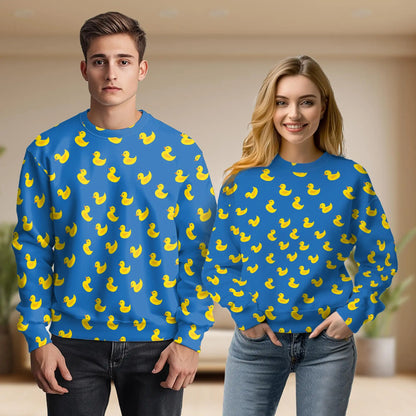 Duck Seamless Pattern Sweatshirt – Colorful Graphic 3D All Over Print Design