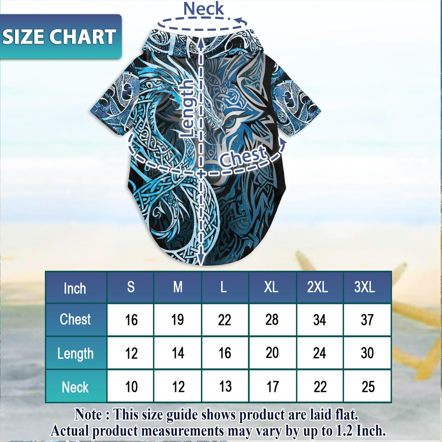 Fenrir Blue Matching Dog Owner Hawaiian Shirts, Funny Pet Aloha Shirt for Beach Vacation - Azhawaiian