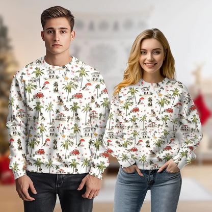 Staffordshire Bull Terrier Sweatshirt – Colorful Graphic 3D All Over Print Design