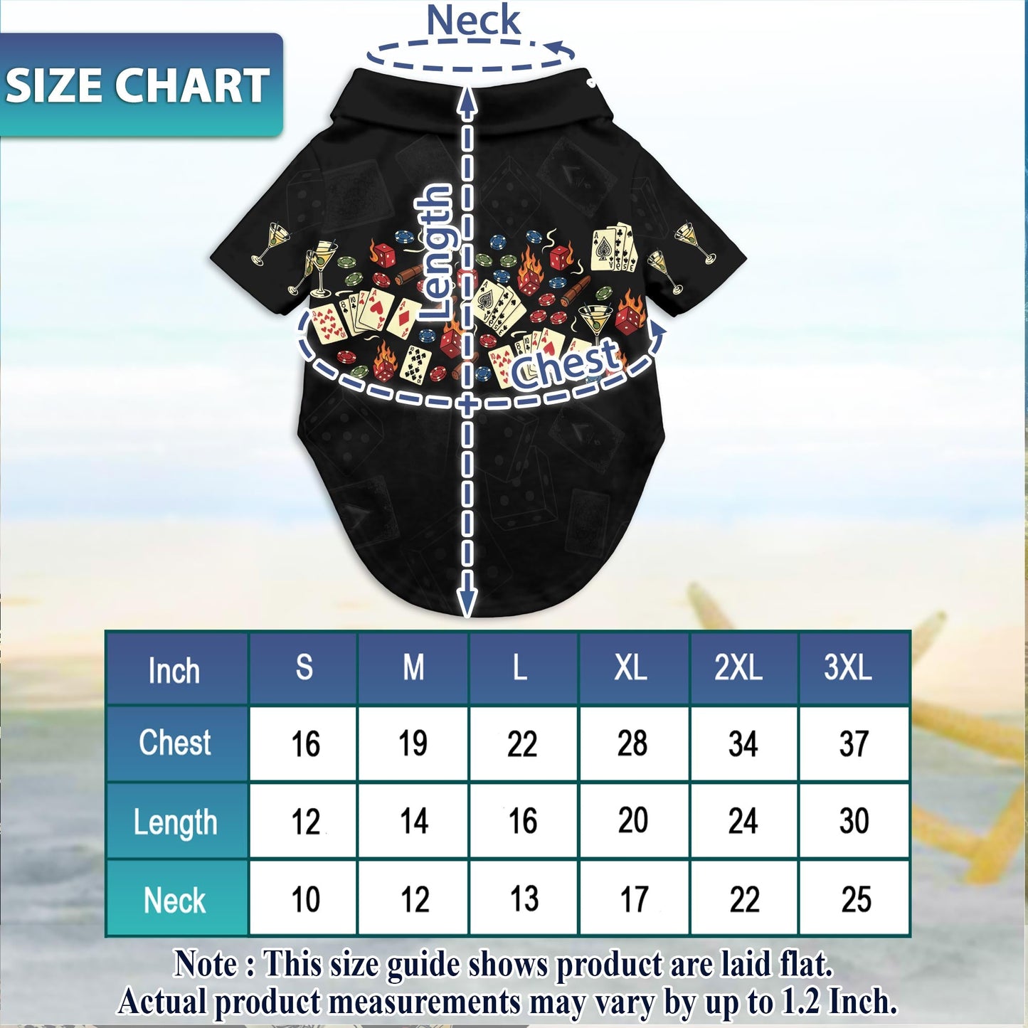Poker Theme Matching Dog Owner Hawaiian Shirts, Funny Pet Aloha Shirt for Beach Vacation - Azhawaiian