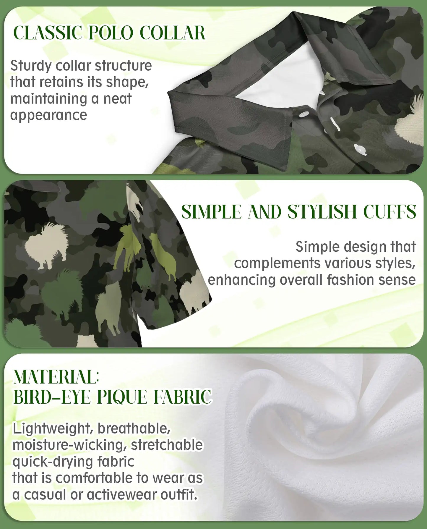 Buffalo Camouflage 3D Polo Shirt for Men, Rustic Wildlife Hunting Style | Azhawaiian