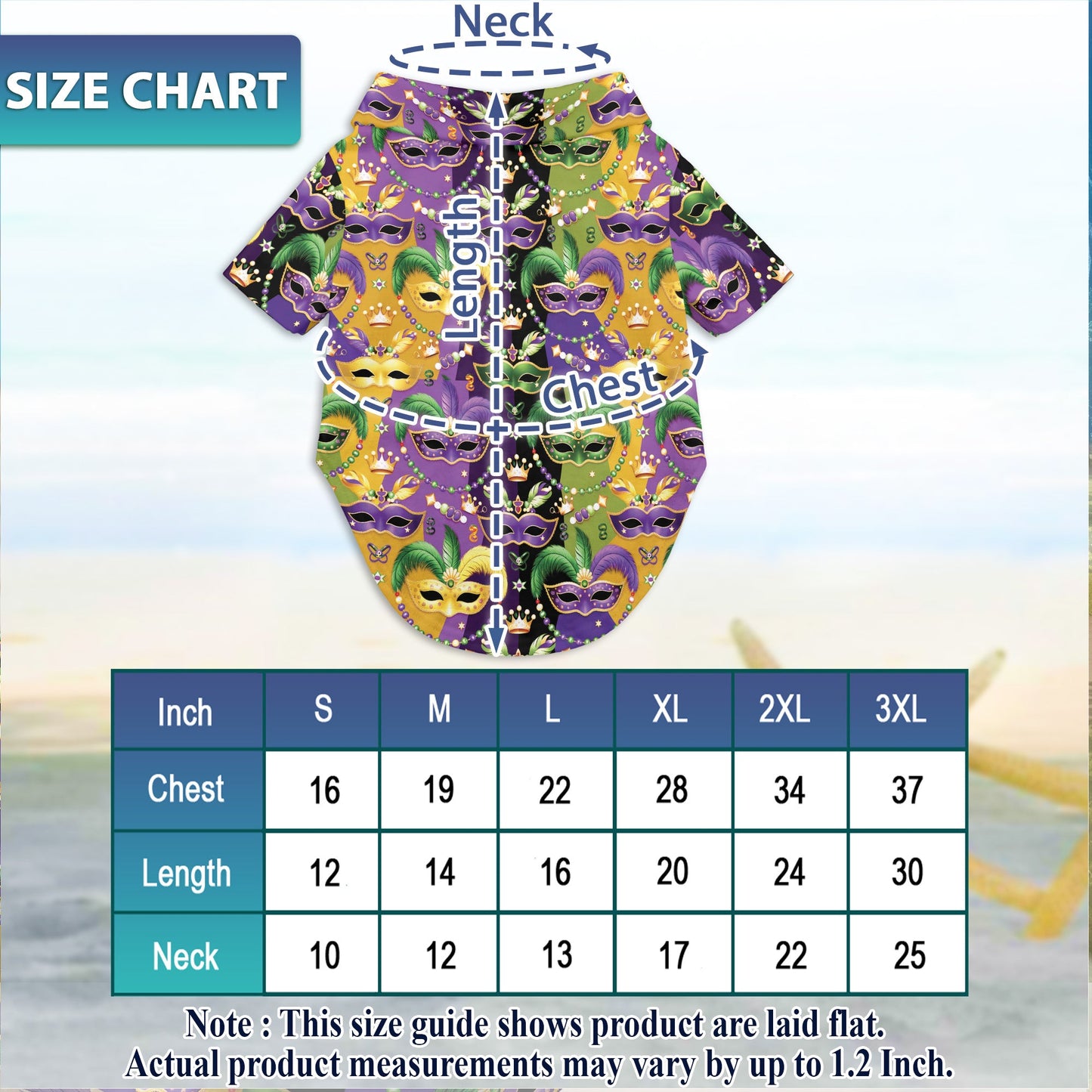 Mardi Gras Mask Matching Dog Owner Hawaiian Shirts, Funny Pet Aloha Shirt for Beach Vacation - Azhawaiian
