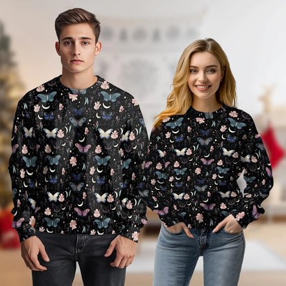 Butterfly Floral Sweatshirt – Colorful Graphic 3D All Over Print Design