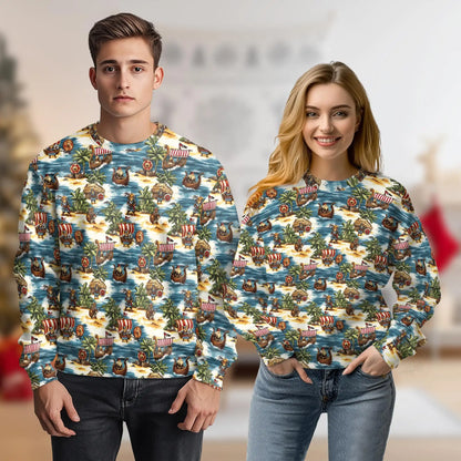 Viking Tropical Sweatshirt – Tropical 3D All Over Print Design