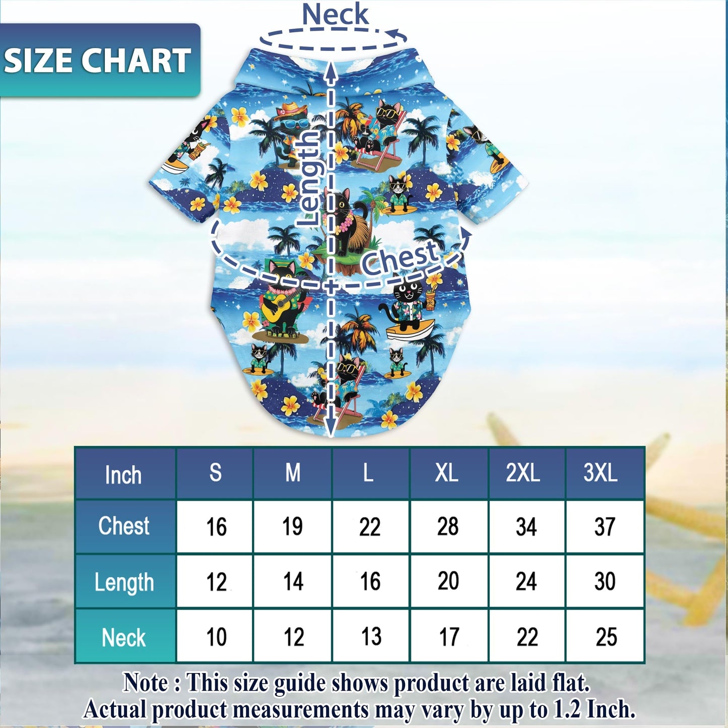 Black Cat Beach Matching Dog Owner Hawaiian Shirts, Funny Pet Aloha Shirt for Beach Vacation - Azhawaiian