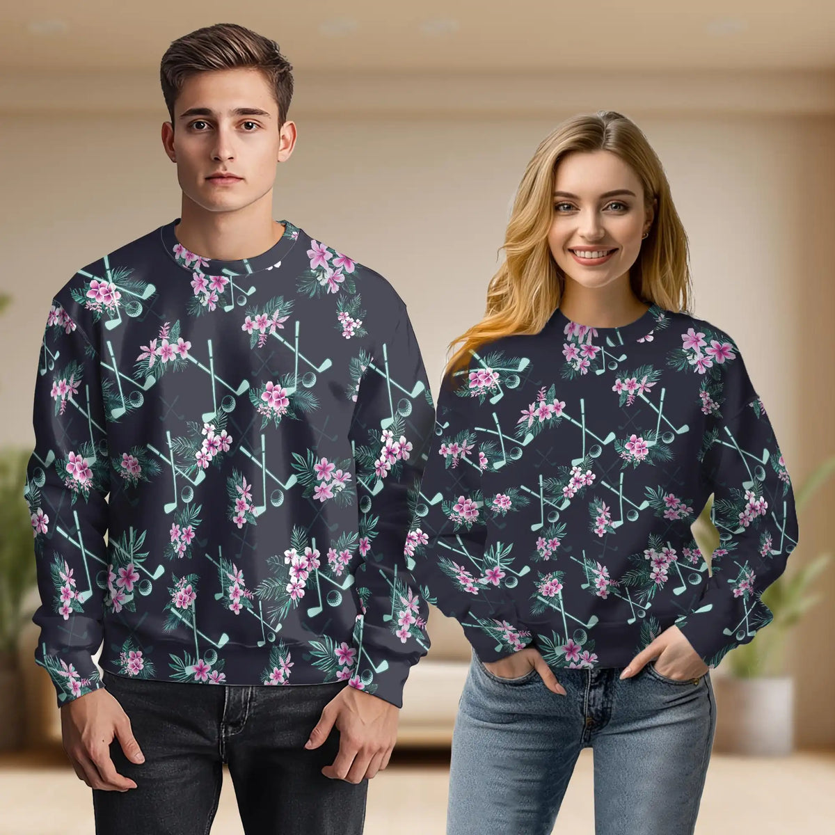 Golf Tropical Sweatshirt – Tropical 3D All Over Print Design