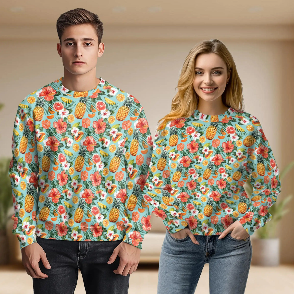 Tropical Fruits Pattern Sweatshirt – Tropical 3D All Over Print Design