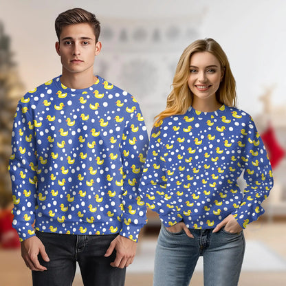 Rubber Ducks and Bubbles Sweatshirt – Colorful Graphic 3D All Over Print Design