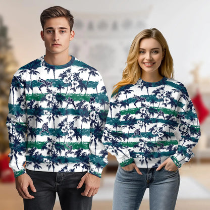 Wrestling Palm Tree Sweatshirt – Tropical 3D All Over Print Design