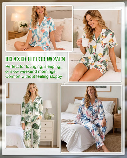 Thanksgiving Peacock Pajama Set for Women, Fall Holiday Sleepwear
