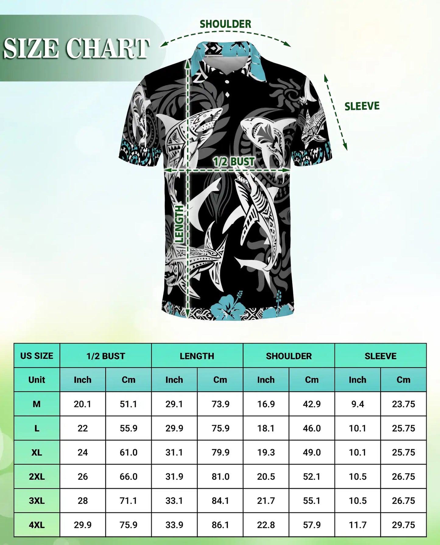 Tribal Shark Polo Shirt, Polynesian Ocean Art Design | Azhawaiian