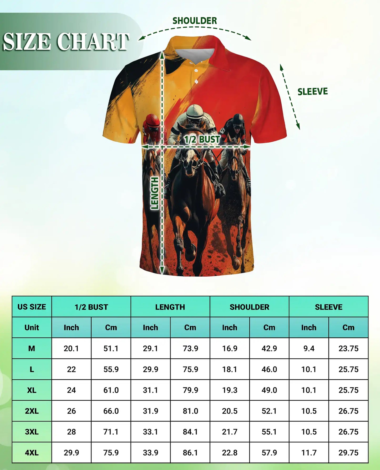 Horse Racing Champion 3D Polo Shirt for Men, Dynamic Jockey Sports Style | Azhawaiian