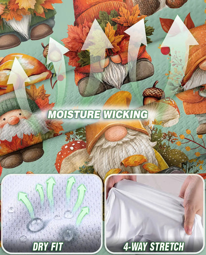 Autumn Harvest Gnomes Sleeveless Polo Shirt for Women | Azhawaiian