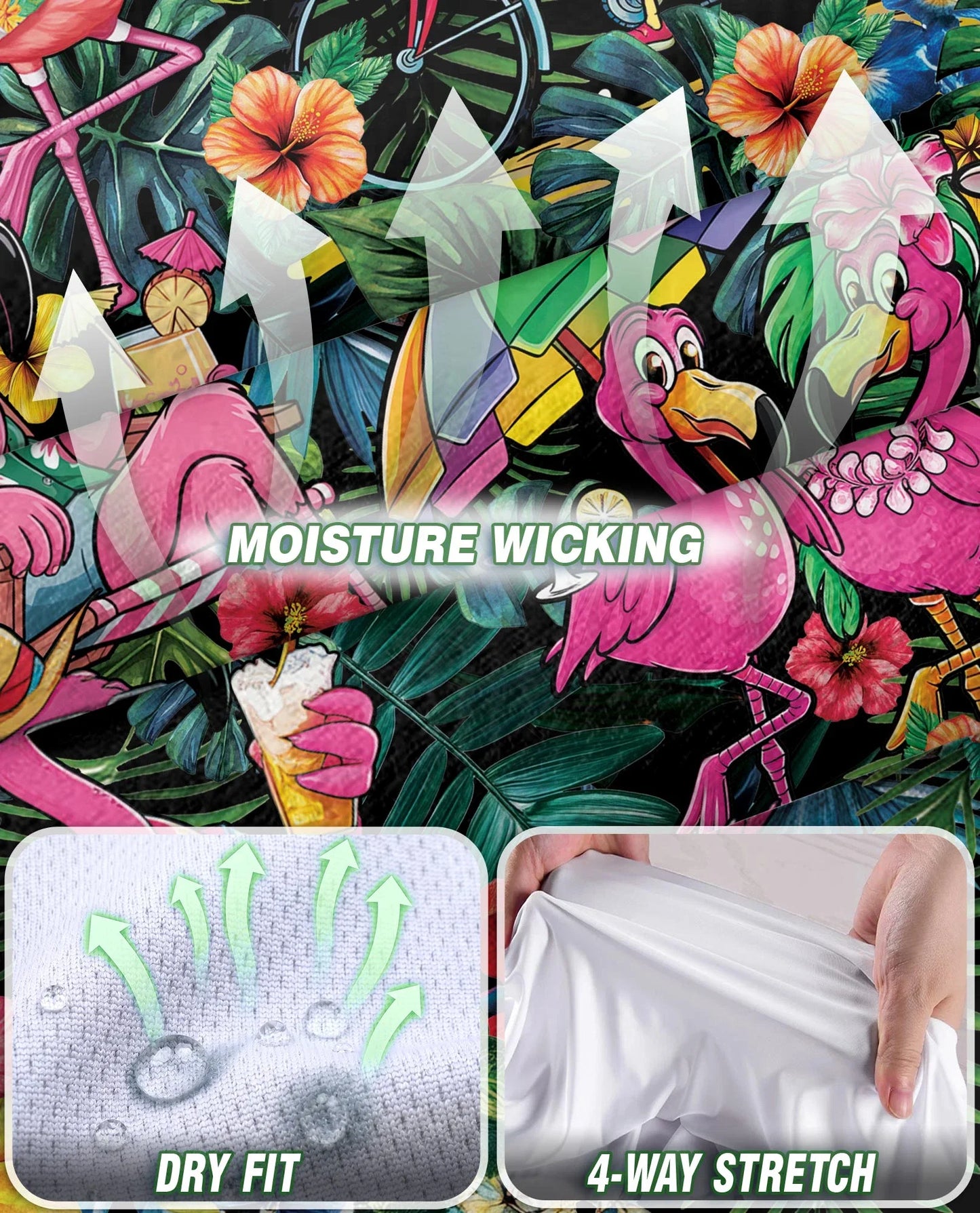 Aloha Flamingo 3D Tropical Sleeveless Polo Shirt for Women | Azhawaiian