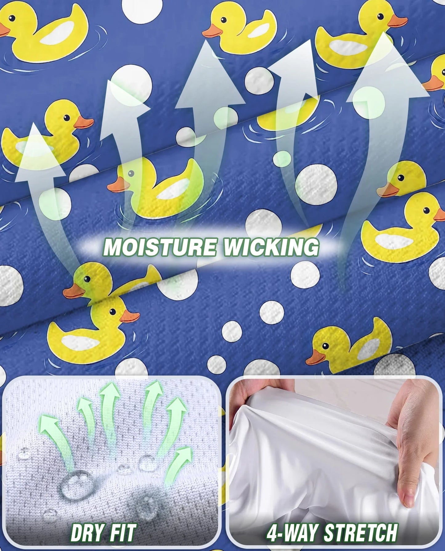 Rubber Duck Polka Dot Sleeveless Polo Shirt for Women, Cute Fun Style | Azhawaiian