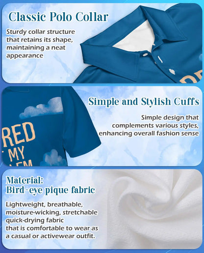 Retired Not My Problem Anymore Polo Shirt - Beach Retirement Style | Azhawaiian
