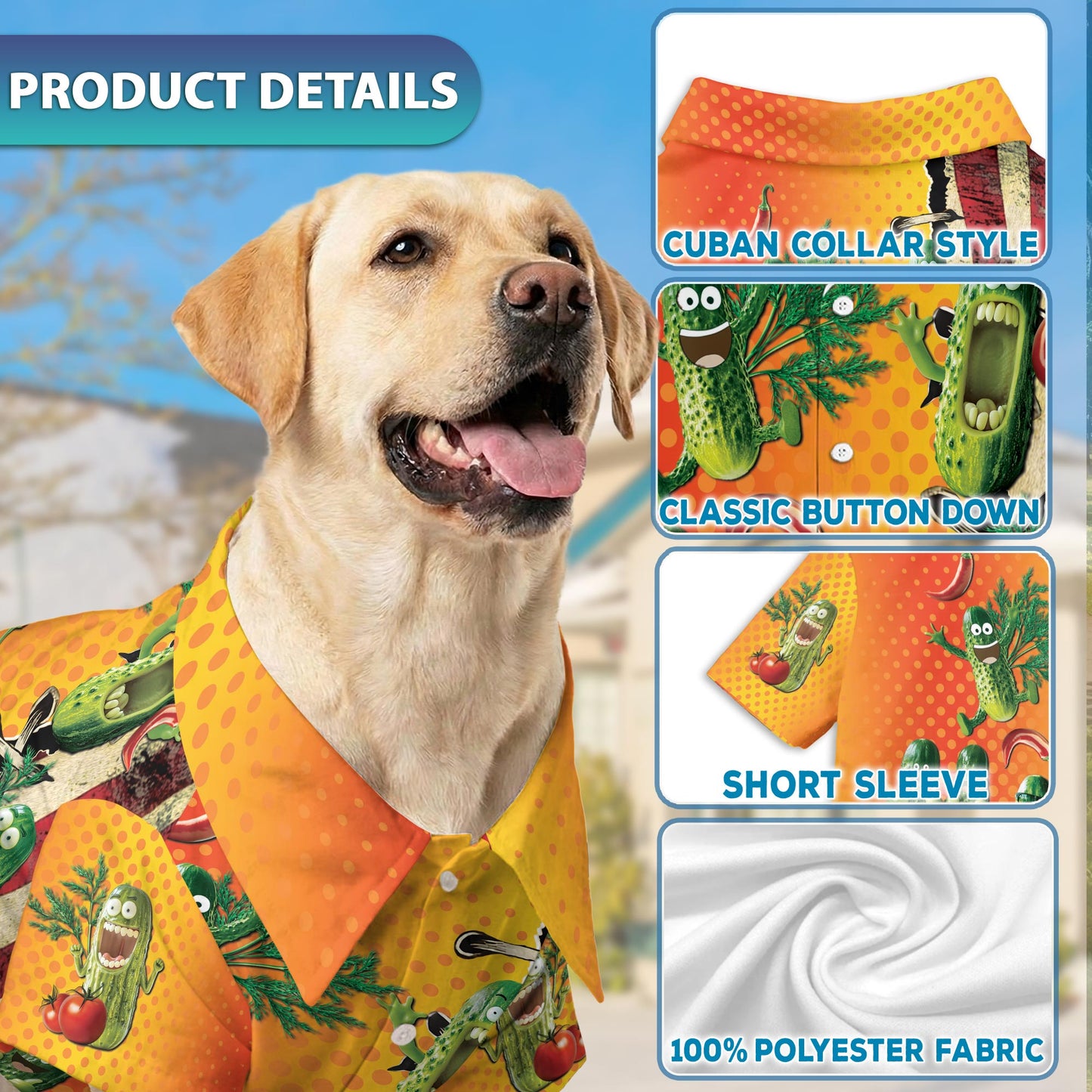 Pickles Matching Dog Owner Hawaiian Shirts, Funny Pet Aloha Shirt for Beach Vacation - Azhawaiian