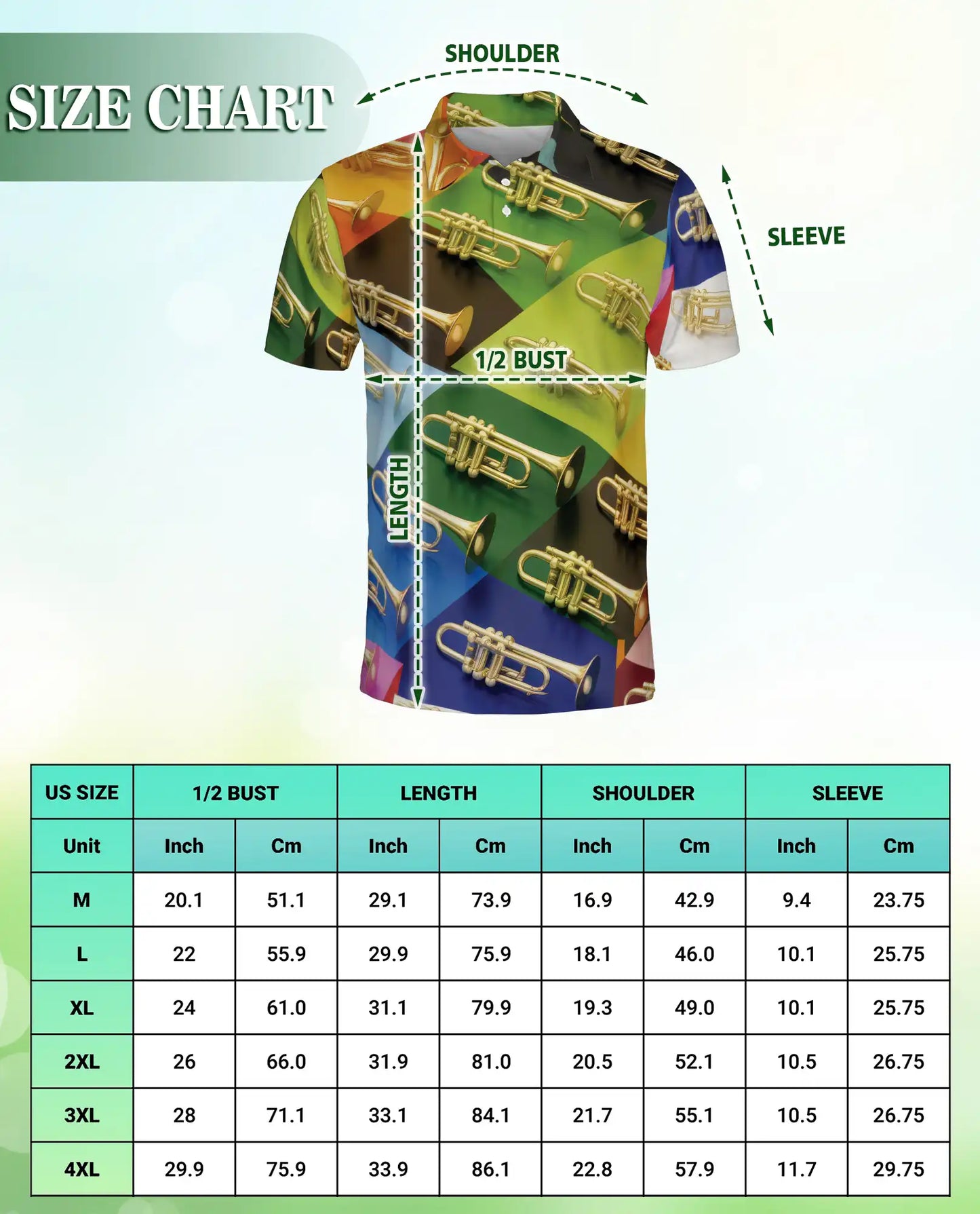 Trumpet Music Hawaiian Polo Shirt | Azhawaiian