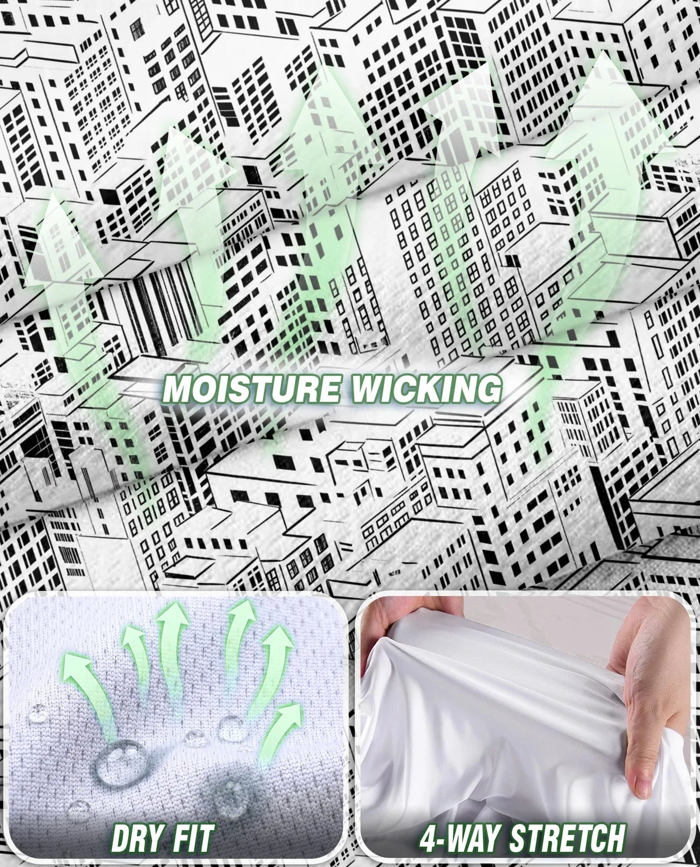 City Buildings Sleeveless Polo Shirt for Women | Azhawaiian