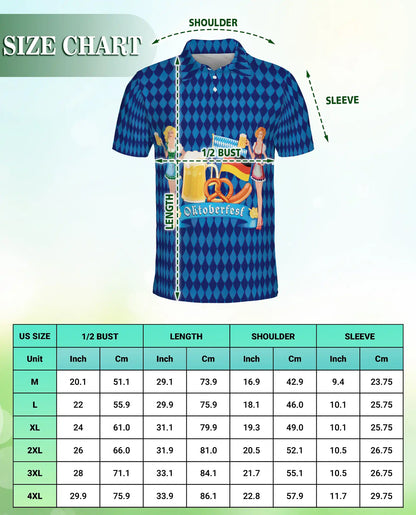Oktoberfest Beer Festival 3D Polo Shirt | Azhawaiian