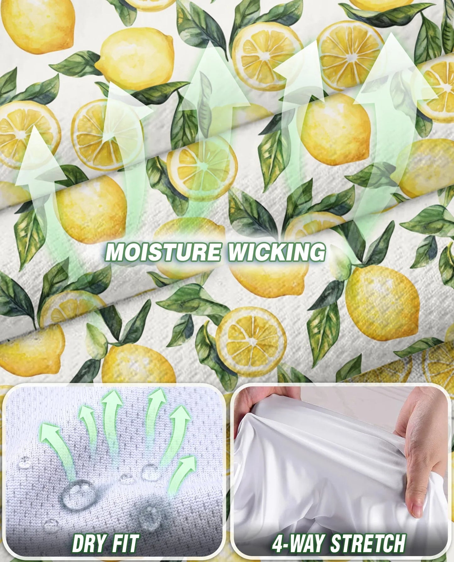 Lemon Pattern Sleeveless Polo Shirt for Women | Azhawaiian