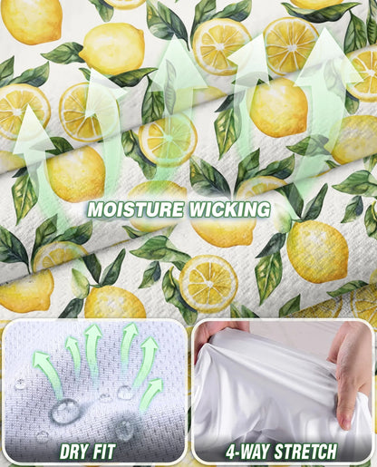 Lemon Pattern Sleeveless Polo Shirt for Women | Azhawaiian