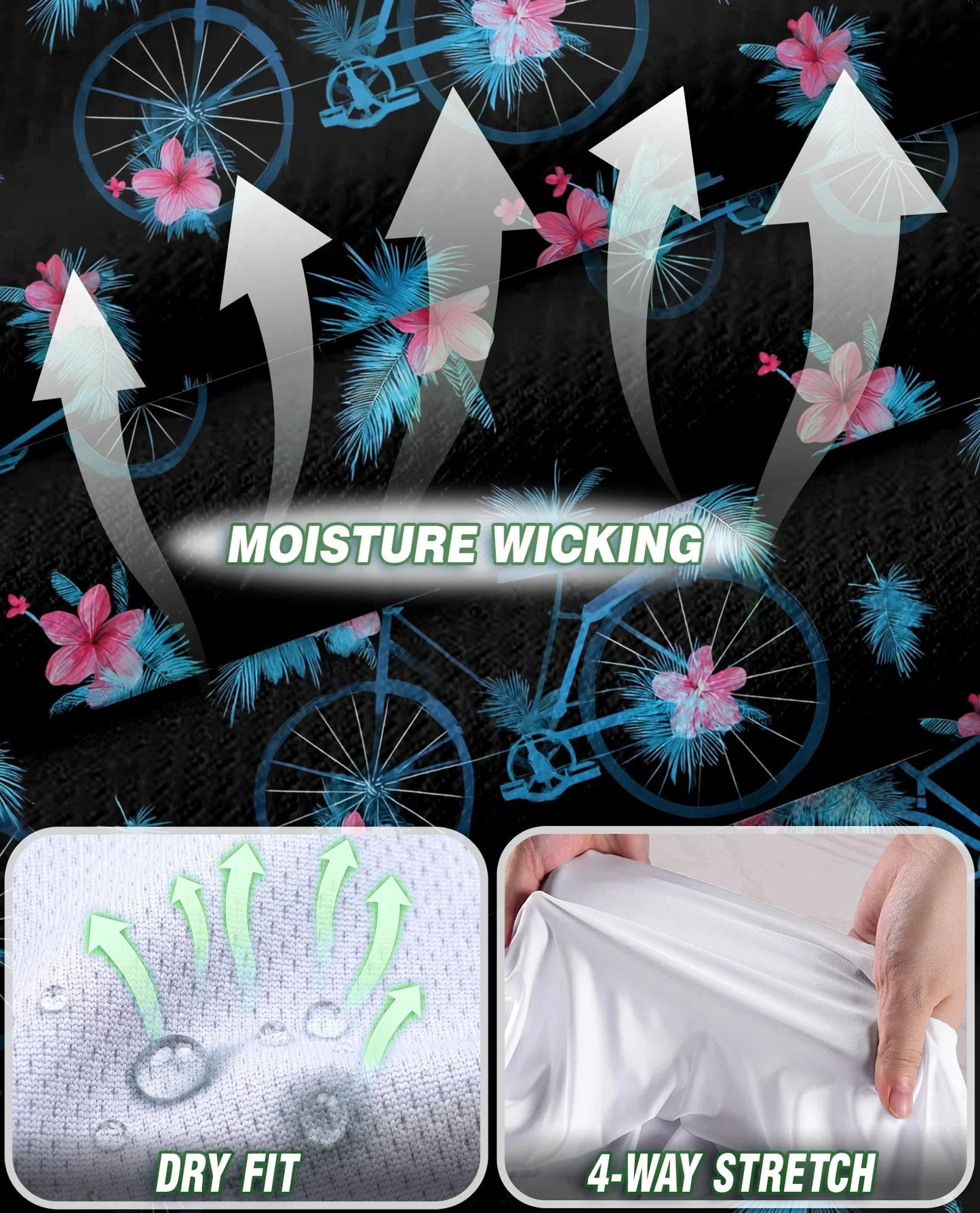 Bicycle Pattern Sleeveless Polo Shirt for Women | Azhawaiian